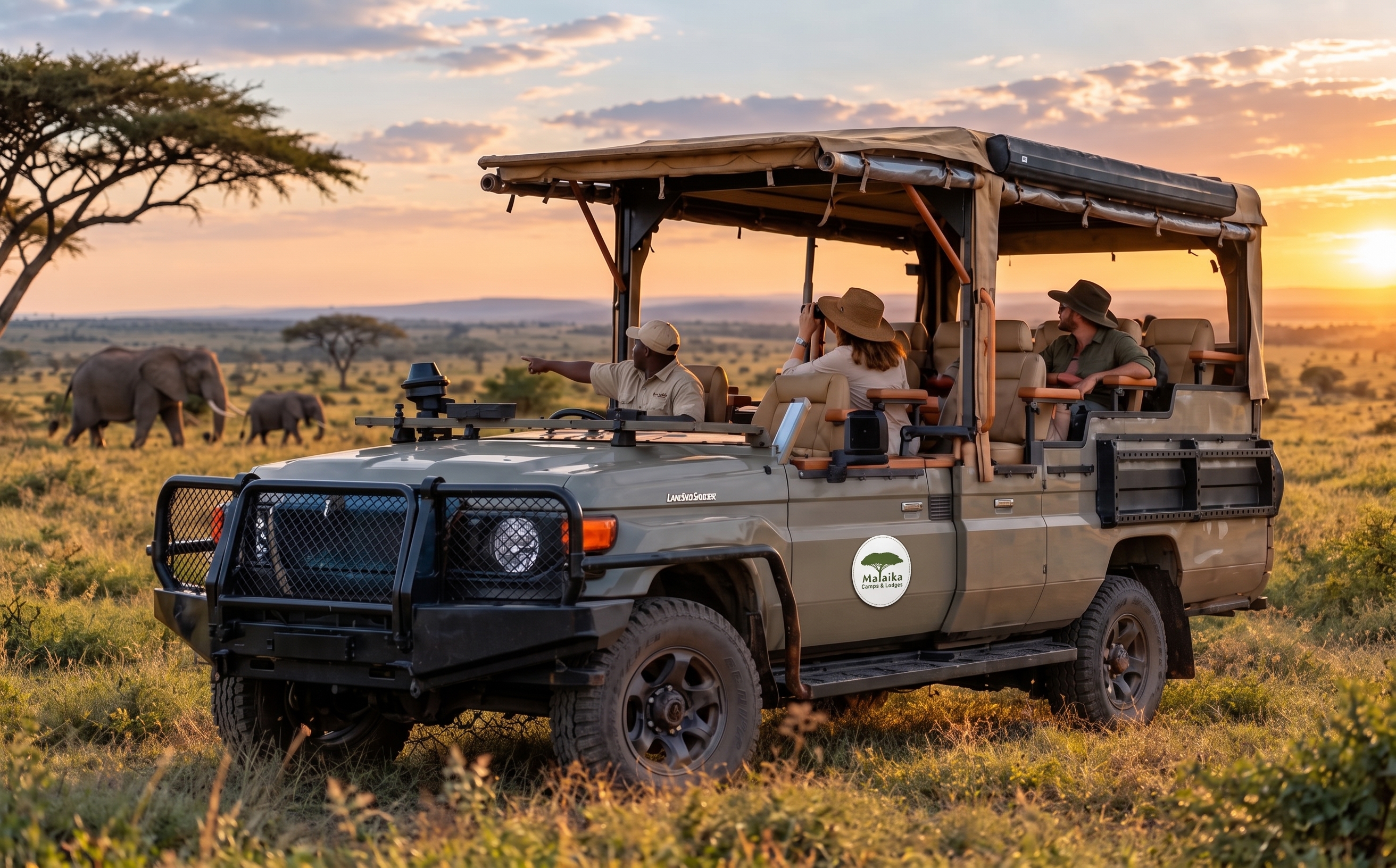 Malaika open safari vehicle